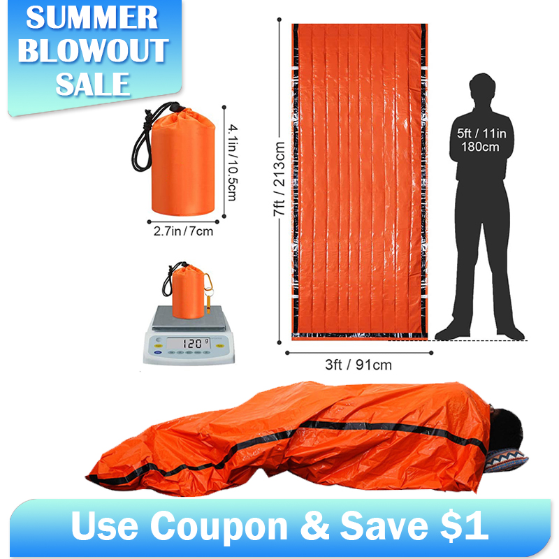 Sacco a pelo di emergenza in M - Emergency Mylar Tent recensione e prezzo